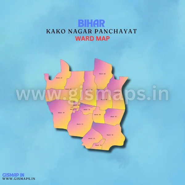 Kako Nagar Panchayat Ward Map